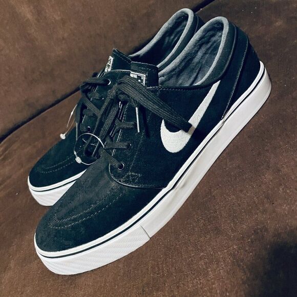 RARE Deadtstock NEW SB Zoom Stefan Janoski 'Black White' Suede Mens 9 US 8.5 UK - Picture 3 of 12